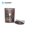 Hot Samping Digital Printing 3D Raised Embossed Spot UV Reverse Matte Texture Custom Stand Up Ziplock Coffee Bags