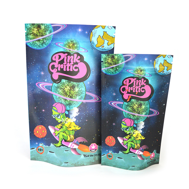 Custom Digital Printed Ziplock Tobacco Leaf Cigar Wraps Packaging Bag