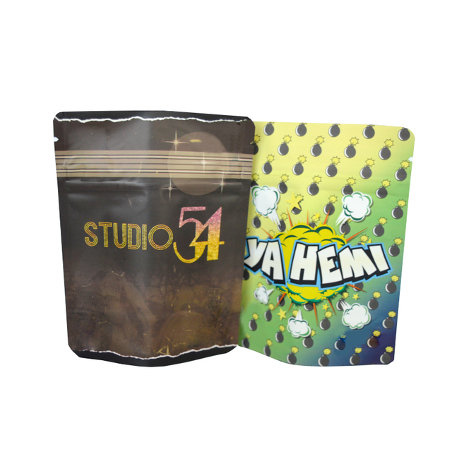 Custom Print 1/8 1/4 1/2 1 Oz Ounce Smellproof 3.5g 3.5 Calies Child Proof Cr Mylar Bag