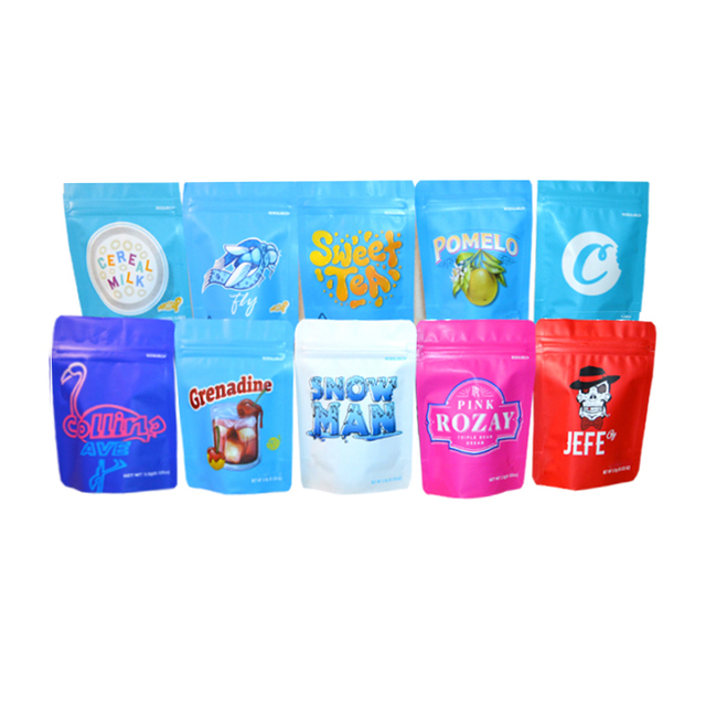 Custom Printed New 3.5g Baggies Aluminized Plastic Packaging Exotic Cali Mylar Zip lock Bags