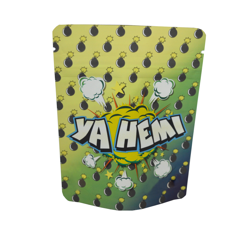 Custom Edible Candy Packaging Glossy Stand Up Pouch Smell Proof 3.5g Mylar Bags 4x6 Inch Gummies Cali Pack