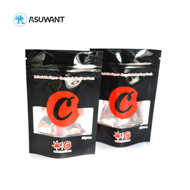 Heat Sealable 3 Side Seal Gummies Candy Skittles Weed Packaging Bags