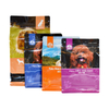 Customized Pet Blue Bag Dog Food with Zipper Eight-side Seal Flat Bottom Packaging
