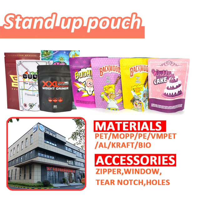Asuwant Packaging Plastic 7g 14g 28g Smell Proof Black Custom Printed Zip Lock Packaging Mylar Bag Packaging With Window