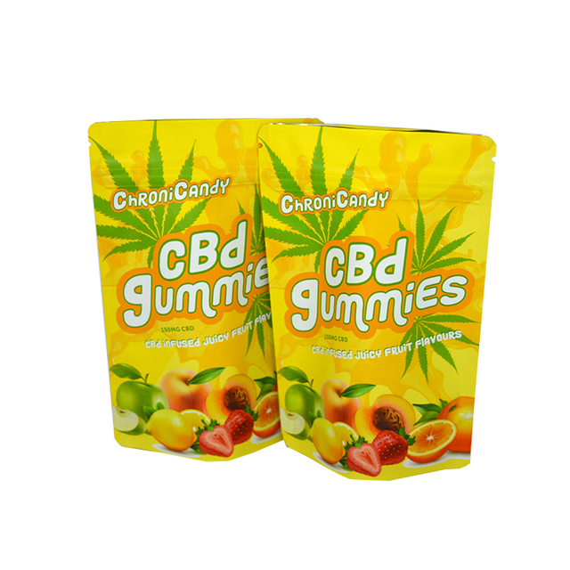 3.5g Baggies Matte Gummies Candy Bear Marijuana Weed Packaging Doypack Mylar Bags