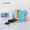 With Logo Print Metallic Metalized Black Stand Up Pouch Printing Tea Packaging Coffee Bags Custom Printed
