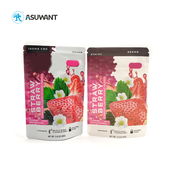 Disposable Food Packaging Smell Proof Biodegradable Kraft Ziplock Bag for Nuts Weed