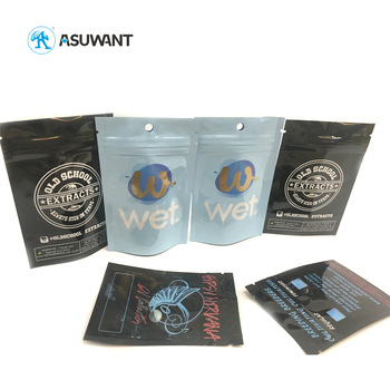 Smell Proof Mylar Aluinum Foil Zipper Spice Packaging Ziplock Bag Food Grade