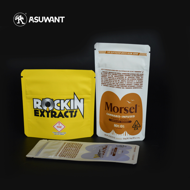 Digital Printing Smell Proof Tobacco Cigar Packaging Aluminum Foil Laminated Cannabust Mylar Bag