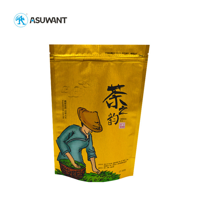 Resealable Laminated Aluminum Foil Plastic Bags/tea/coffee/food Package for Packaging