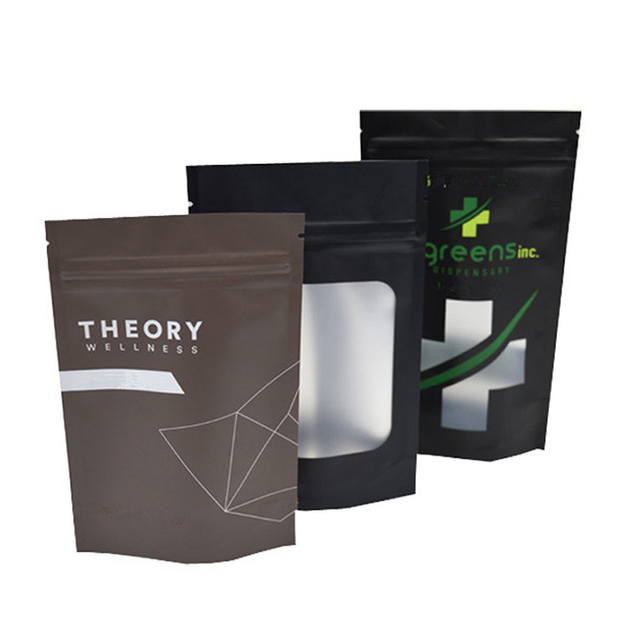 Stand Up Pouch Tabacco Packaging Smell Proof Bag Mylar Ziplock Bags with Logo