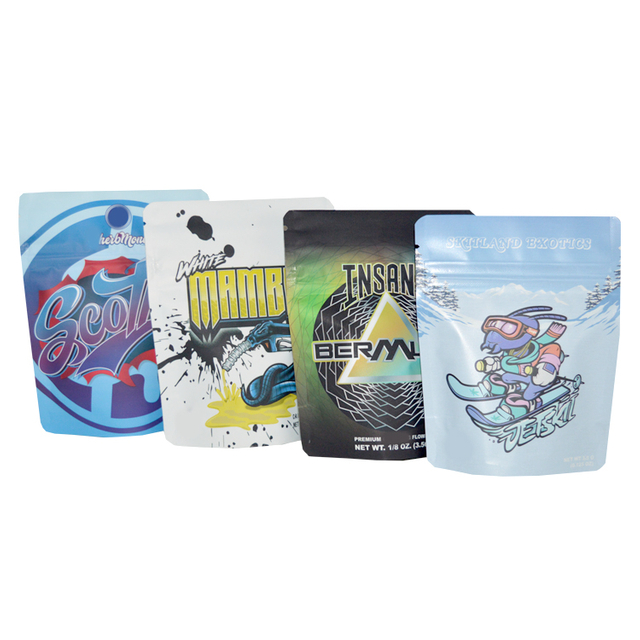 Matte Small Resealable Ziplock Edible Candy Cookie Smell Proof Stand Up Pouch 3.5g Plastic Packaging Mylar Bag
