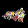 Matte Frosted Front Clear Back Black Vacuum Sealed Bag Food Meat Packaging