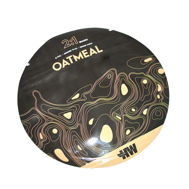 Custom Shape Die Cut Smell Proof Ziplock Round Circle Irregular Small Special Shaped Mylar Bags