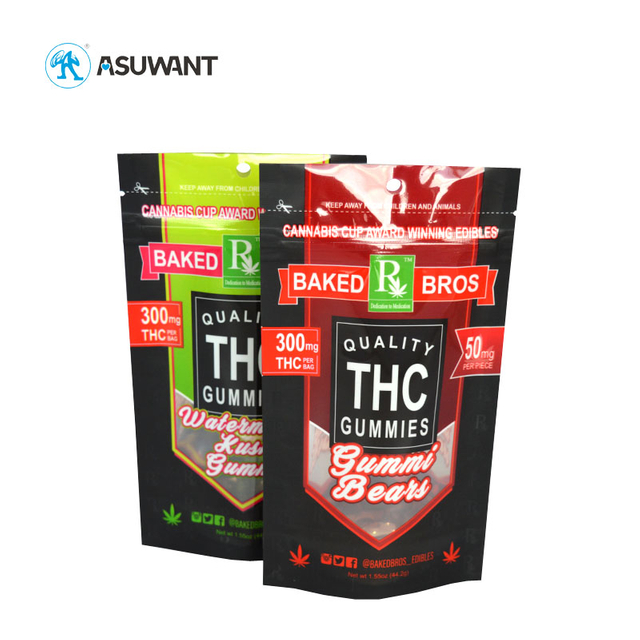 Stand Up Pouch THC Herb Flower Smell Proof Plastic Zipper Seed Hemp Packaging