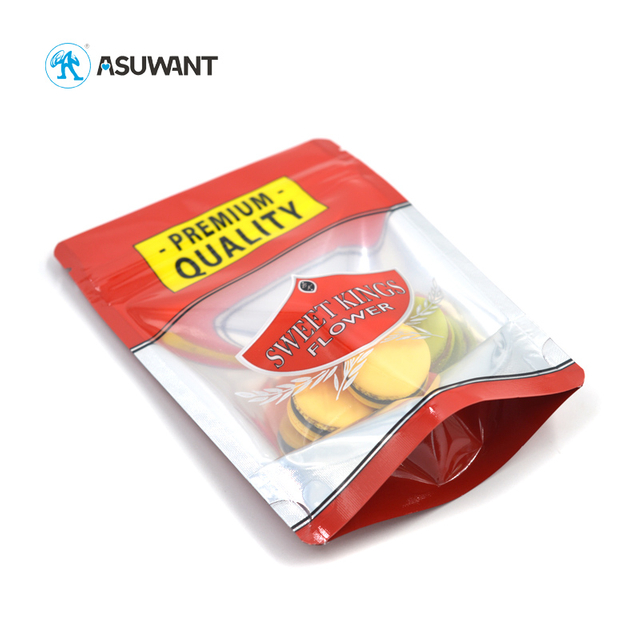 Resealable Clear Ziplock Edible Thc Tobacco Pouch Smell Proof Zipper Weed Packaging3.5