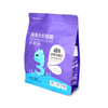 Customized Pet Blue Bag Dog Food with Zipper Eight-side Seal Flat Bottom Packaging