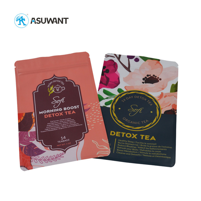 Three Side Sealed Small Sachet Coffee Tea Snack Packaging Bags Free Samples
