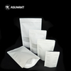 Eco Friendly Food Snack Kraft Blank White Paper Stand Up Bags Different Sizes Resealable