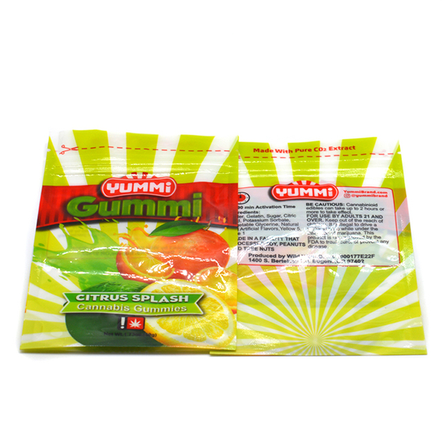 Eco Stand Up Pouch Sugar Candy Gummies Bear Packaging Bag
