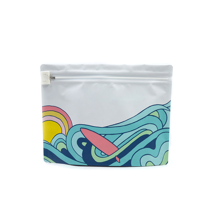 Custom Printed Matte Black Mylar Heat Seal Plastic Zipper Smell Proof Stand Up Child Resistant Bag