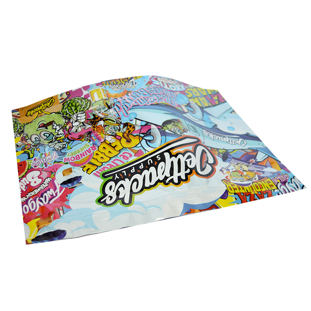 Customized 3.5g 7g Plastic Zipper Premium Exotic Flower Delta Cannaburst Packaging