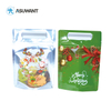 In Stock Merry Christmas Stand up Zipper Bags Aluminum Resealable Doypack Packing for Gifts Smell Proof