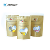 Biodegradable Laminated kraft Paper Bag Custom Zipper Top kraft Food Packaging Zip Stand Up pouch Bags With Window