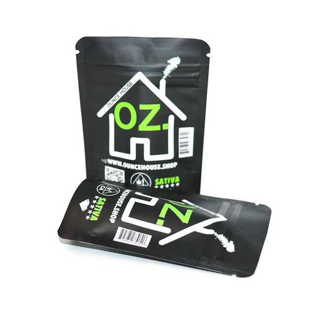 Reusable 420packaging Dispensary Weed Plastic Zipper Mylar Smell Proof Bags