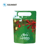 Food Grade Plastic Zip Lock Pouches Stand Up Zipper Christmas Gift Cookie Bag Pouch for Candy