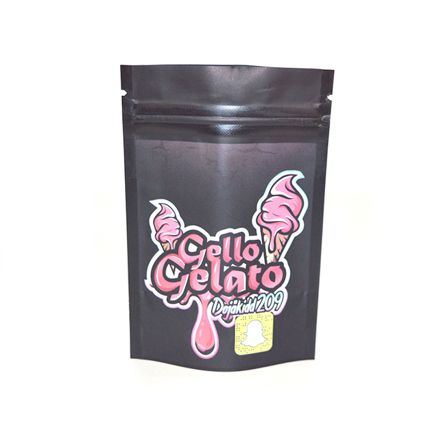 Custom Printed Canna Weed Packaging 3.5g Baggies Smell Proof Cookies Plastic Packaging Mylar ZipLock Bags