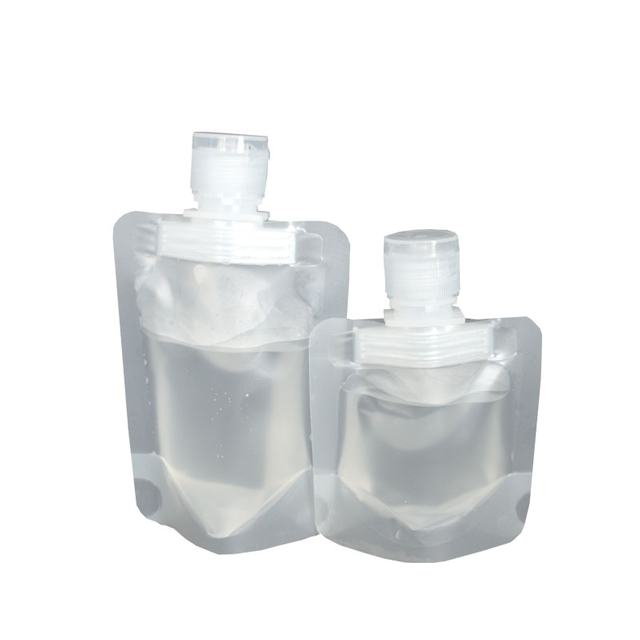  Matte Frosted Refillable Plastic Stand Up Hair Body Cream Conditioner Packaging Bag