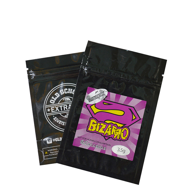 Resealable Ziplock Mylar Smell Proof Bag For Hearbs Cannabis
