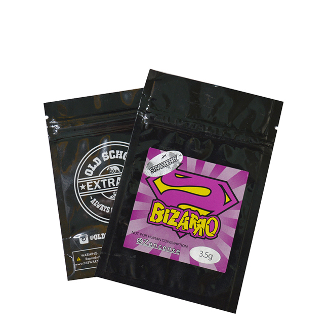 Resealable Ziplock Mylar Smell Proof Bag For Hearbs Cannabis