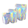 Transparent Small Heat Seal Hologrpahic Plastic Cosmetic Packaging Mylar Zipper Bag