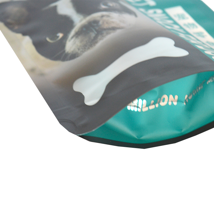 Custom Logo Printed Resealable Pfas in Pet Food Bags Stand Up Zipper Pouch