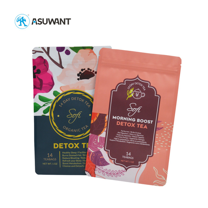 Three Side Sealed Small Sachet Coffee Tea Snack Packaging Bags Free Samples
