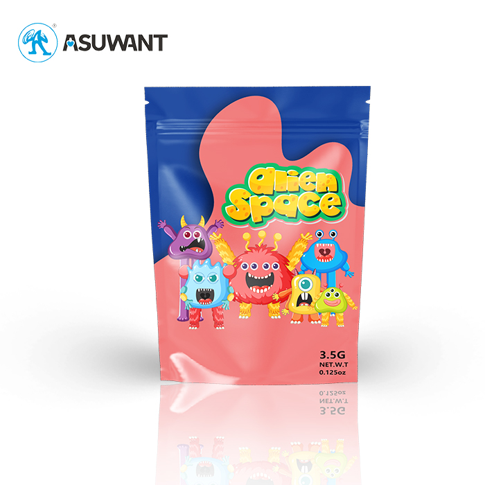 Custom Printed Zipper Plastic Smell Proof Sweet Candy Mylar Bag Packaging