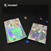 Color Laser Plastic Holographic Clear Zip Lock Jewelry Transparent Ziplock Hologram Bags