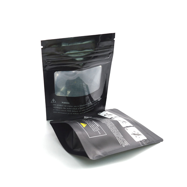 Medical Packging Black Ziplock Child Resistant 3.5g 7g 14g Mylar Bags