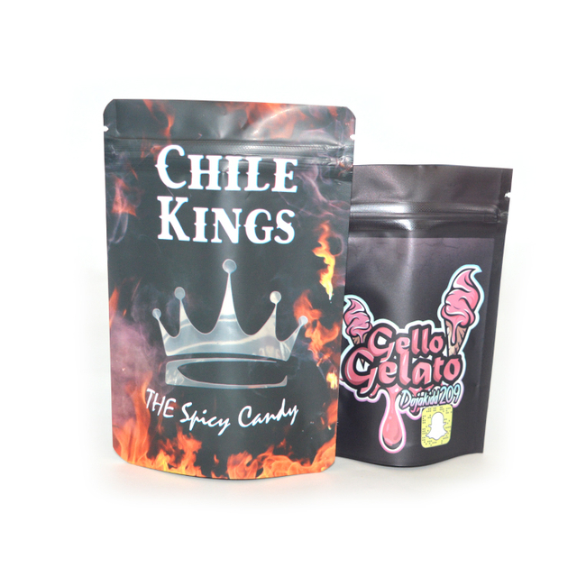 Custom Marijuana Packaging Weed Bags Edible Child Resistant Cookies 3.5 G Mylar Packs