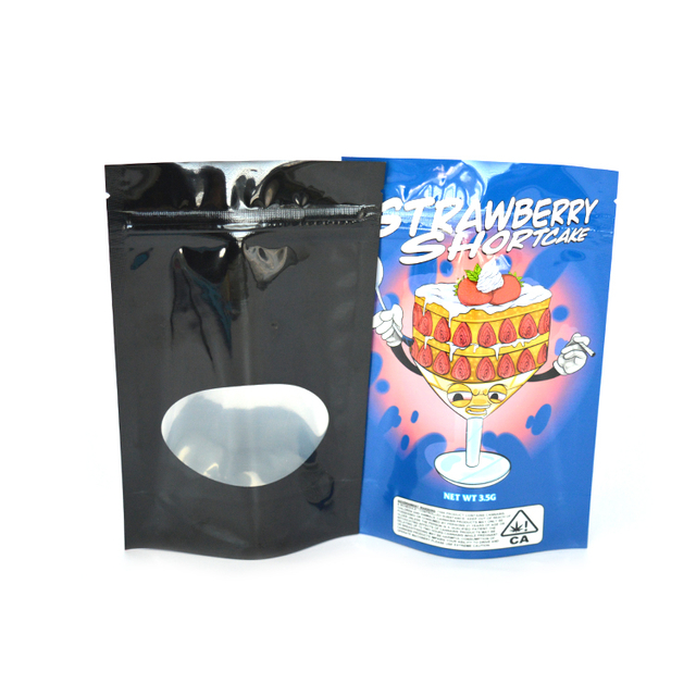 1/8 OZ Cookie Edibles Mylar Bag Zip Lock Gummies Packaging Resealable Smell Proof Mylar Edible Packaging with Custom Logo