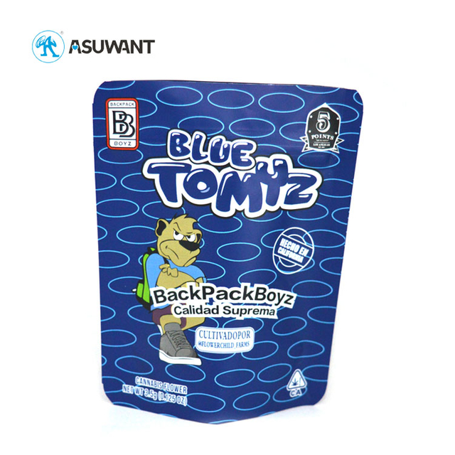 Runtz Cannabis Smell Bags Medical Weed Dispensary K Mylar Pouch Custom Printed