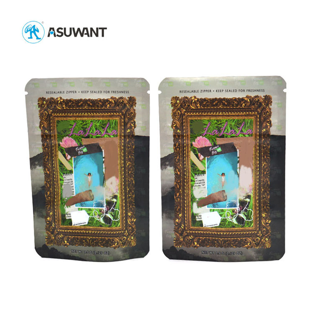 Black Matte 420 Cannabis Premium Exotic Cali Packaging Plastic Ziplock Bag 