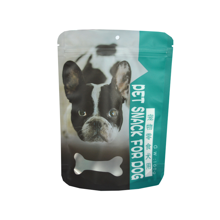Custom Logo Printed Resealable Pfas in Pet Food Bags Stand Up Zipper Pouch
