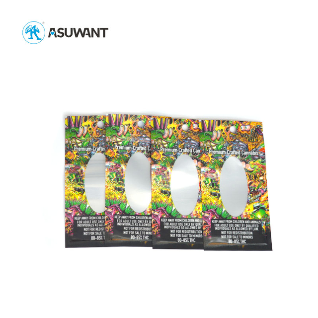 3.5g Small Edible Thc Mylar Bags Child Proof Smell Proof Packaging Gummy Bear Weed Pouch