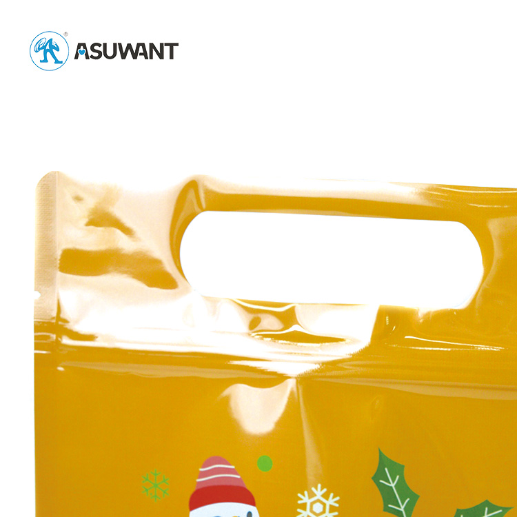 Custom Logo Christmas Style Candy Sugar Cookie 3.5g 7g 14g Stand up Pouch Bags Food Grade Mylar for Chewing Gum Lollipops