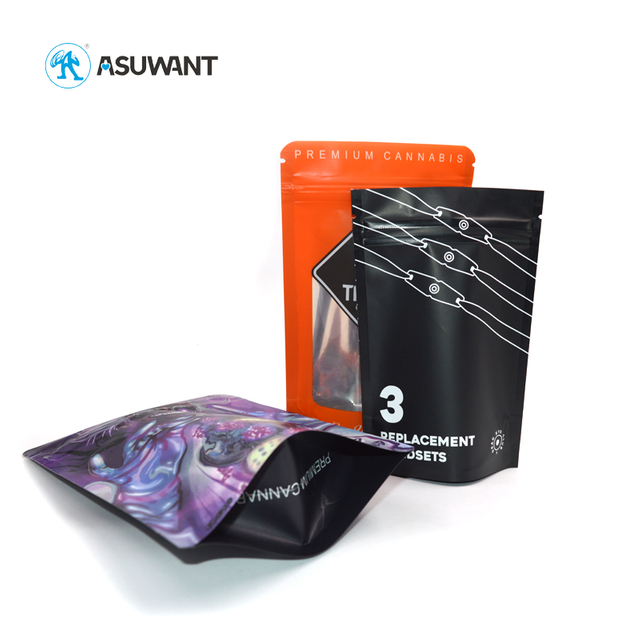 3.5g 7g 14g 28g Custom Printed Small Zipper Edeible Gummies Candy Child Smell Proof Resistant Mylar Bags