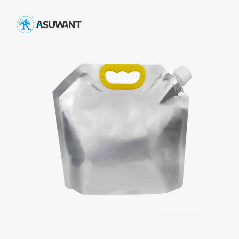 Large 1 Liter 2 Liquid Clear Stand Up Spout Pouch Plastic Bag Beer Oil Water Packaging Bag