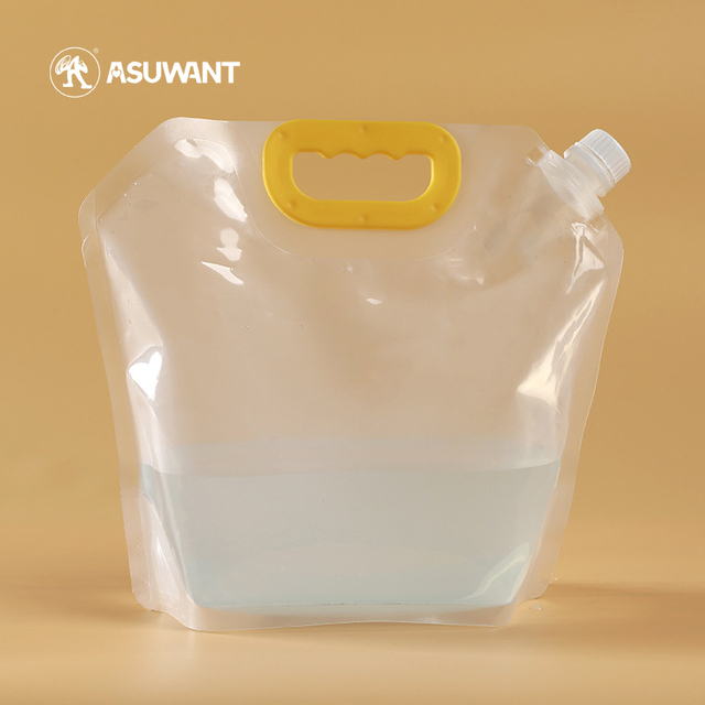 Custom BPA Free 1L 5L Large Liquid Spout Pouch Standing Portable Oil Water Pouch